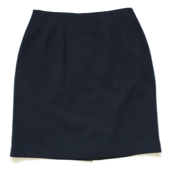 Norton McNaughton Dark Blue Navy Pencil Skirt Size 10P Career Knee Length NWT - Picture 2 of 9